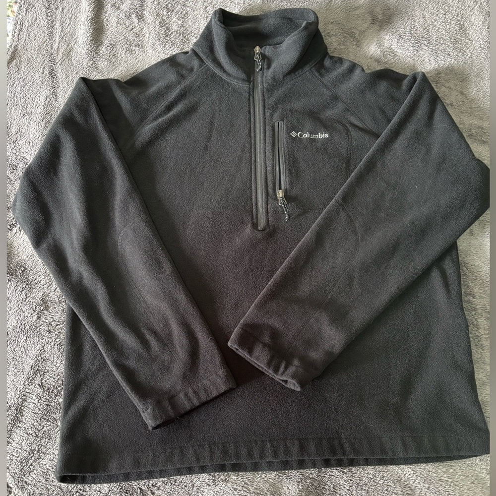 Columbia Charcoal Quarter-Zip Fleece Pullover